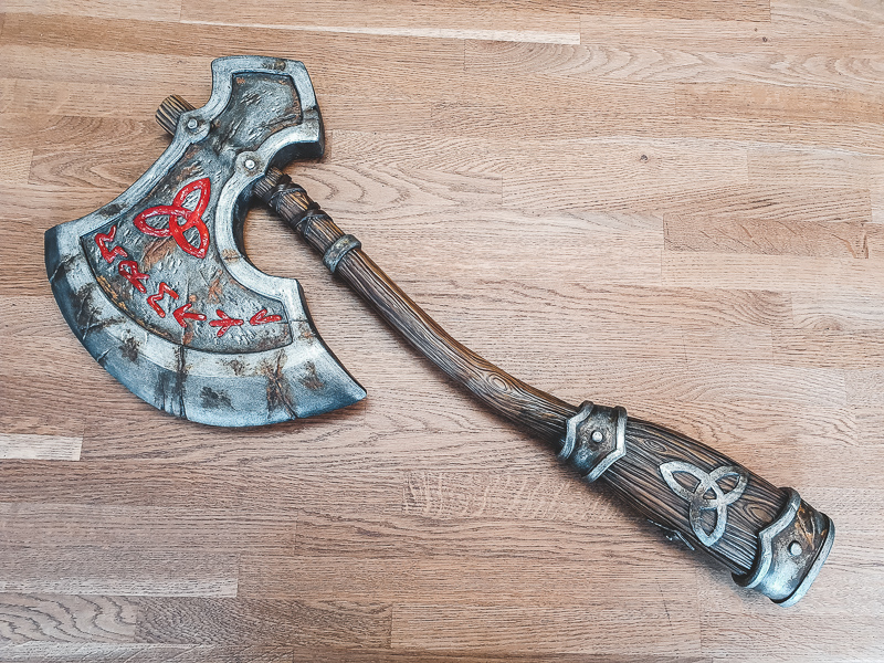 We built a Viking sword out of EVA foam and thermoplastic! 🥰 Costume